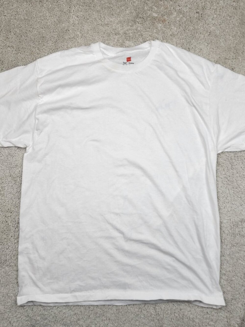 Hanes Blank Cotton Single Stitch T Shirt Mens Size XL Vintage VTG Y2k 1990s USA